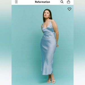 NWT REFORMATION Daytona silk dress in size M